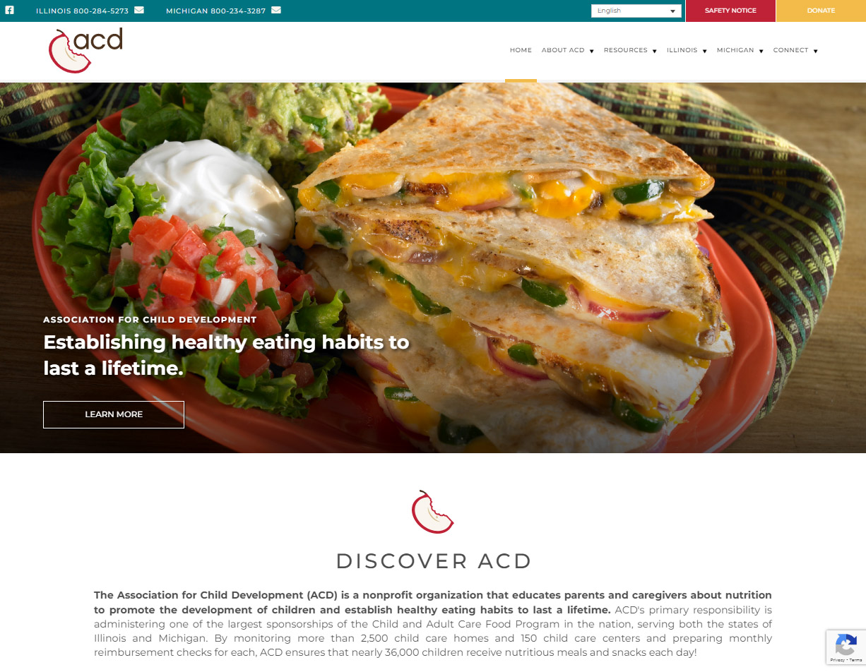Screenshot of an Example of Michigan Creative's Expert Website Development and Design Services