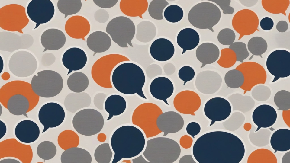 speech bubbles representing brand voice